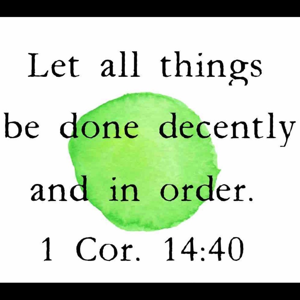 1 Corinthians 14:40